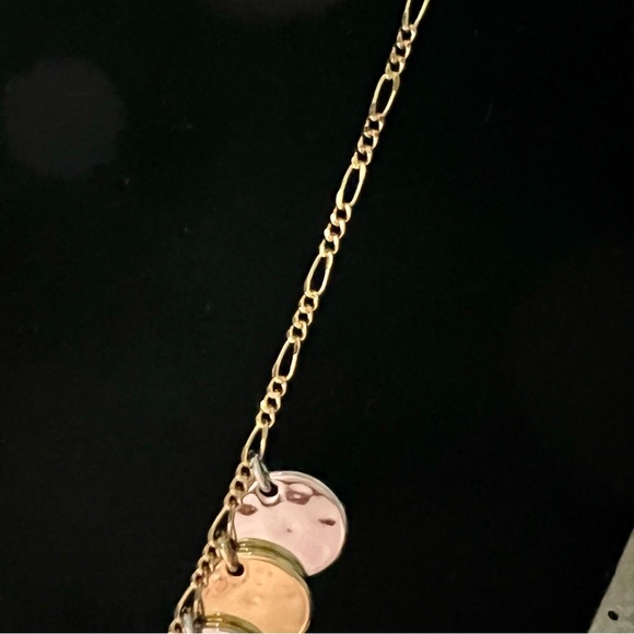♠️ kate spade “Lucky Penny” 🍀 Necklace NWT Tri-Tone Metal 🥇🥈🥉 - Picture 2 of 6